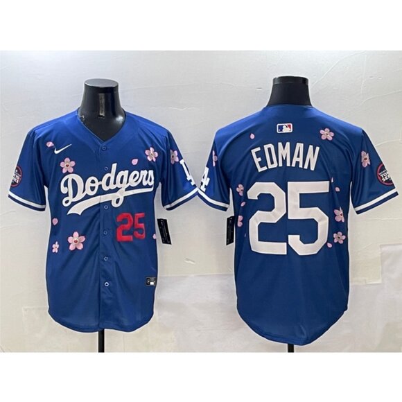 Mens Youths Kids Womens Tommy Edman Takashi Murakami Tokyo Jersey Stitched Royal